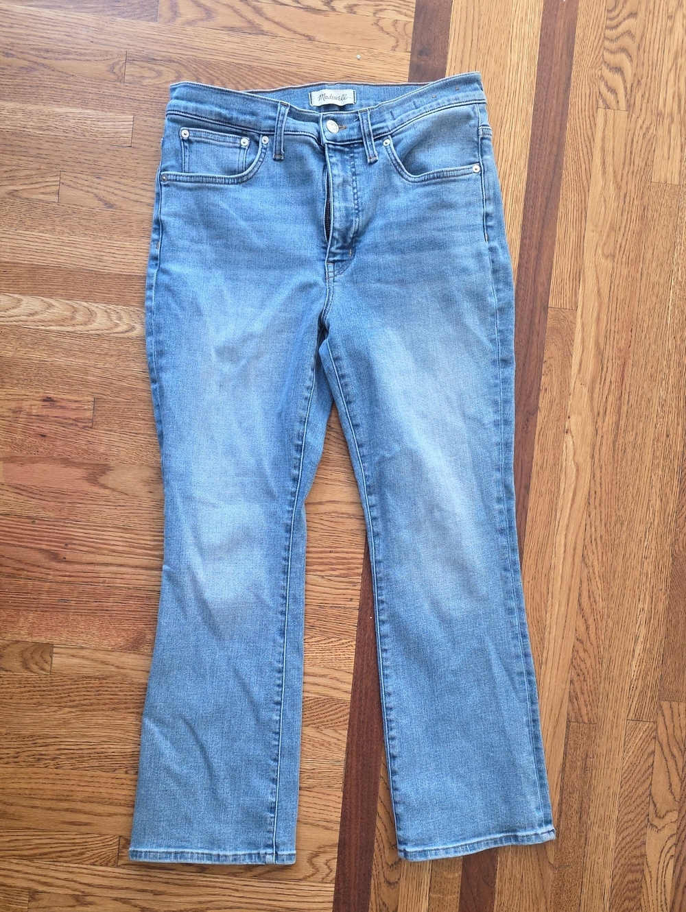 Madewell Light Blue Mid-rise Kickout Jeans Women's Size 30